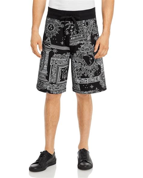 versace fleece shorts